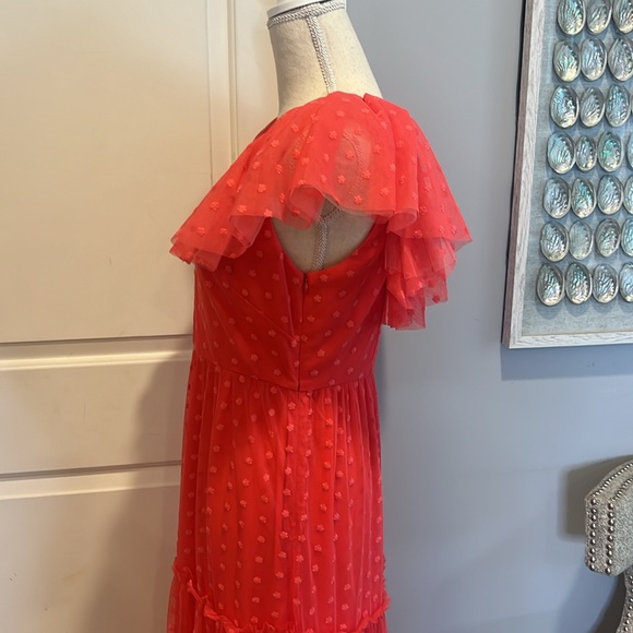 NWT Tuckernuck Giselle Gown Pink Tulle in Poppy Pink size Medium - Picture 9 of 13